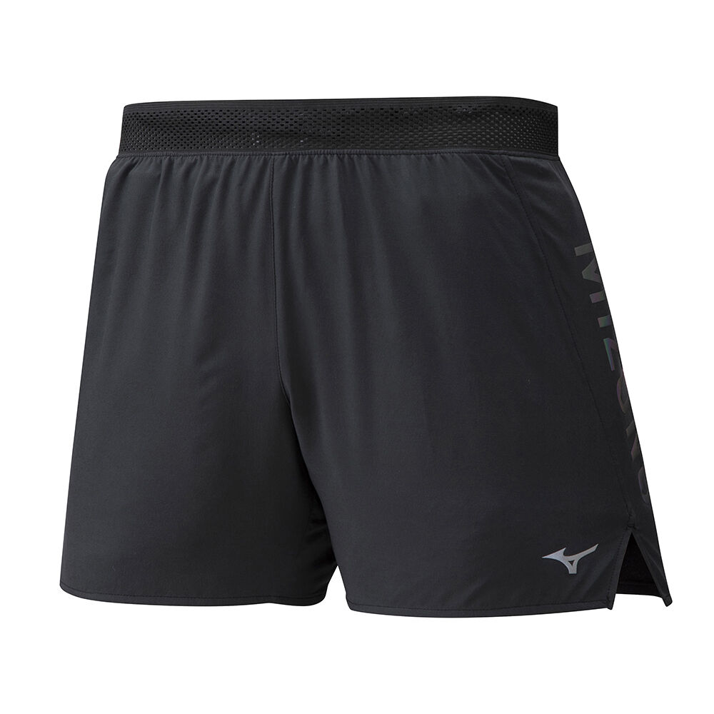 Mens Mizuno Aero 4.5 Running Shorts Black Philippines (VGPEYN459)